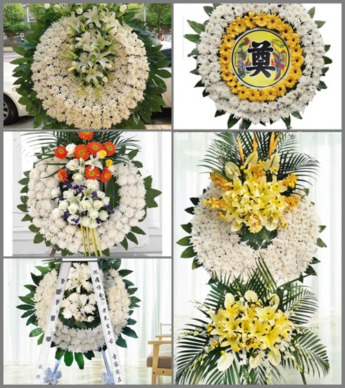 海南海口市龙华区金贸街道世贸社区花圈速递